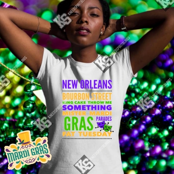 Next Level Apparel Tops - Mardi‎ Gras Tees